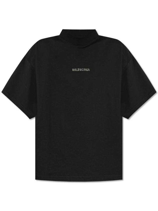 Balenciaga Balenciaga T-shirt With Logo, Women's, Black