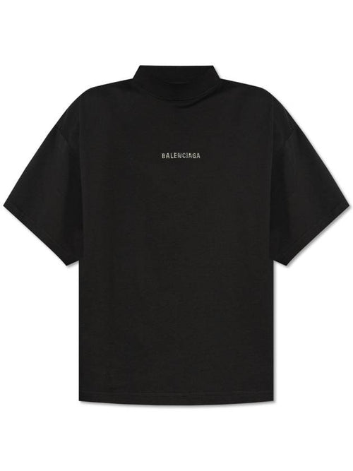 Balenciaga Balenciaga T-shirt With Logo, Women's, Black