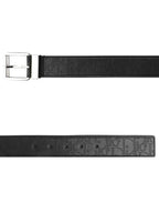 Oblique Galaxy Leather Belt Black Dior