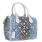 FENDI Zucca Canvas Hand Bag Blue Gold97002A