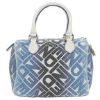 FENDI Zucca Canvas Hand Bag Blue Gold97002A