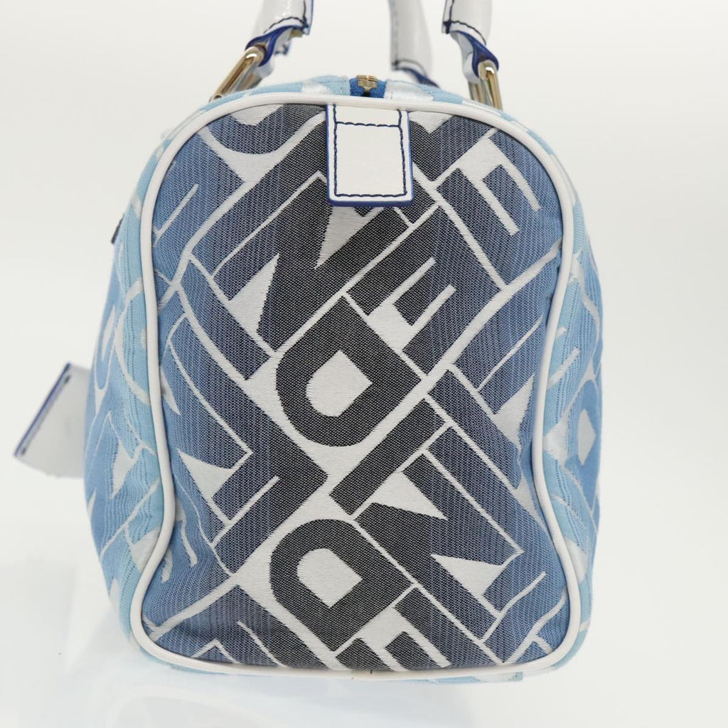 FENDI Zucca Canvas Hand Bag Blue Gold97002A