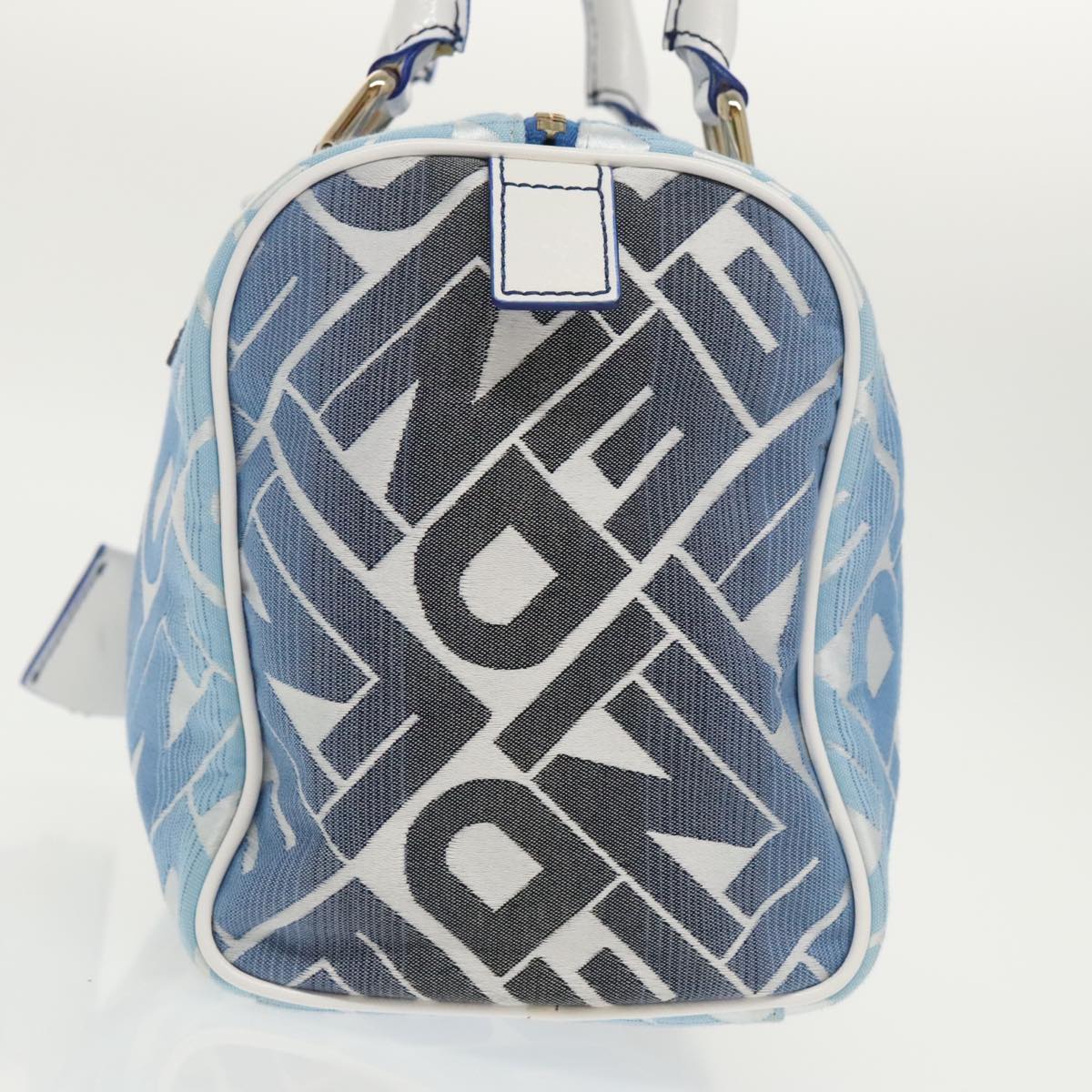 FENDI Zucca Canvas Hand Bag Blue Gold97002A