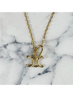 CELINE Triomphe Lock Necklace Gold