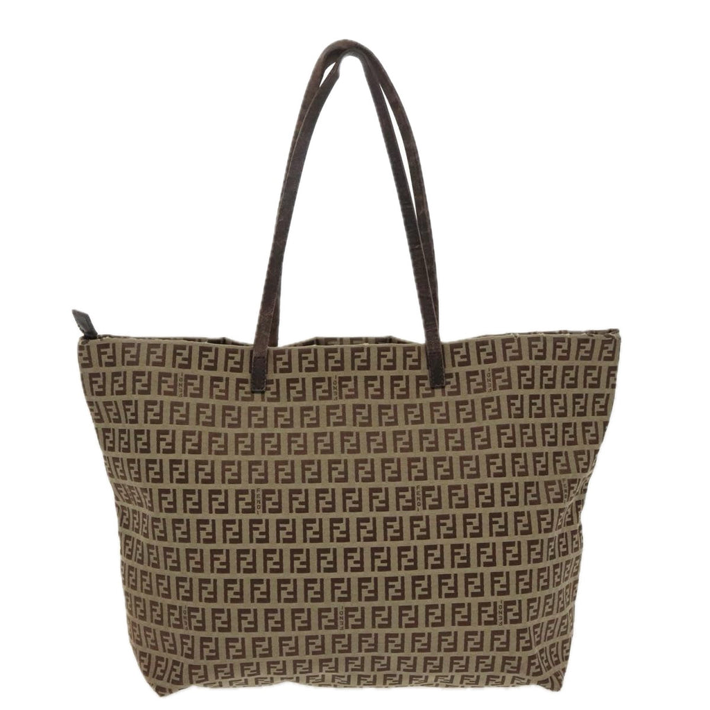 FENDI Zucchino Canvas Tote Bag Beige97032