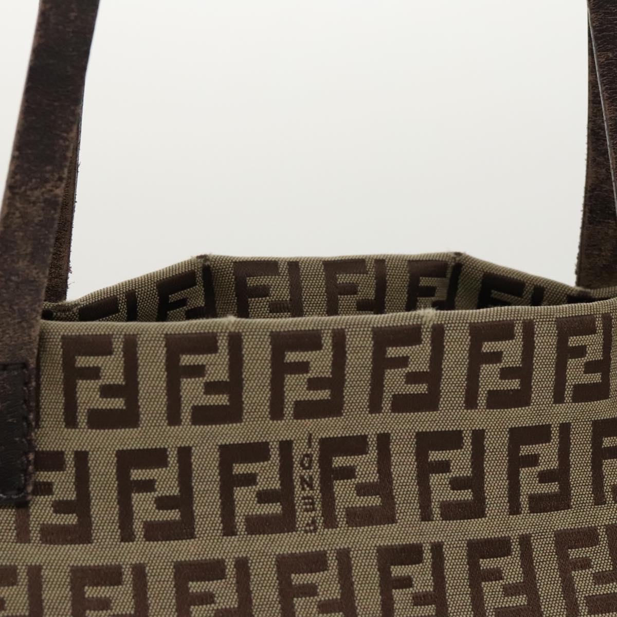 FENDI Zucchino Canvas Tote Bag Beige97032