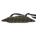 Fendi Zucca Canvas Flat Messenger Bag - '10s