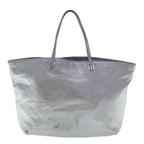FENDI Tote Bag Leather Silver97104