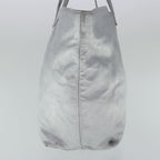 FENDI Tote Bag Leather Silver97104