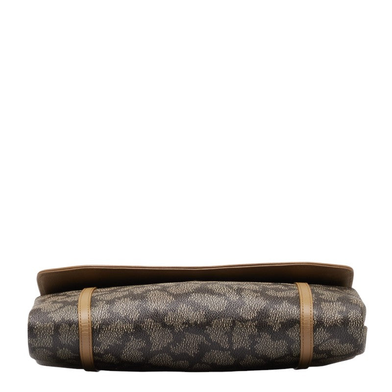 Saint Laurent Zillaf Second Bag Clutch Bag Brown Beige PVC Leather  Saint Laurent