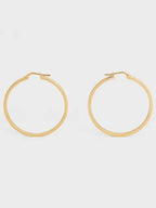 CELINE Paris Large Hoop Earrings Gold