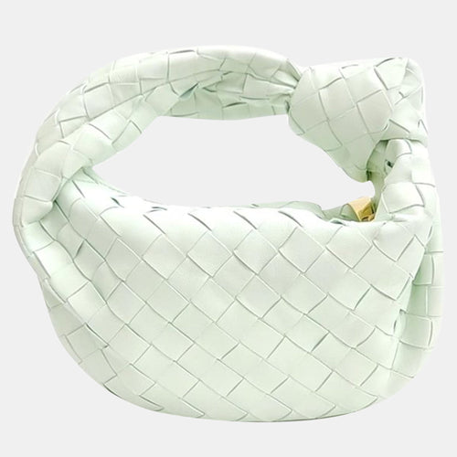 Bottega Veneta Green Leather Jodie Mini Top Handle Bag