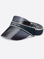 Logo Club V1U Oblique Visor Hat Blue Dior