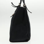 FENDI Mamma Baguette Tote Bag Nylon Leather Black Silver97258