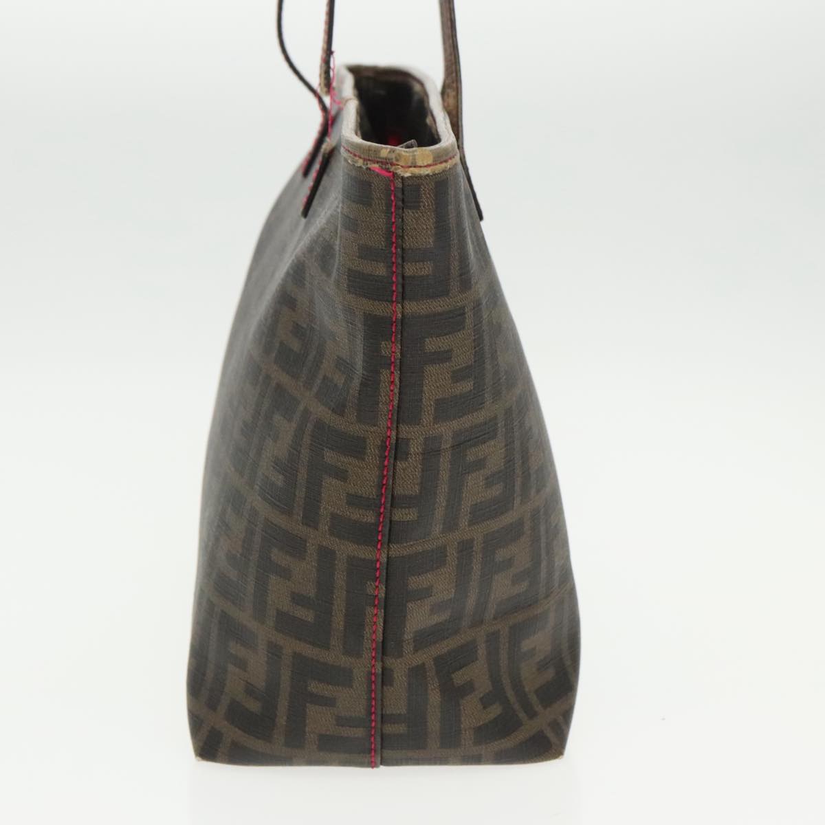 FENDI Zucca Canvas Tote Bag Brown Black Gold97259
