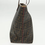 FENDI Zucca Canvas Tote Bag Brown Black Gold97259