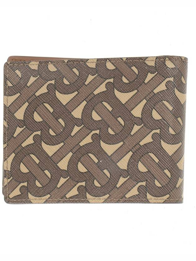Burberry Monogram Print Bicycle Wallet Brown