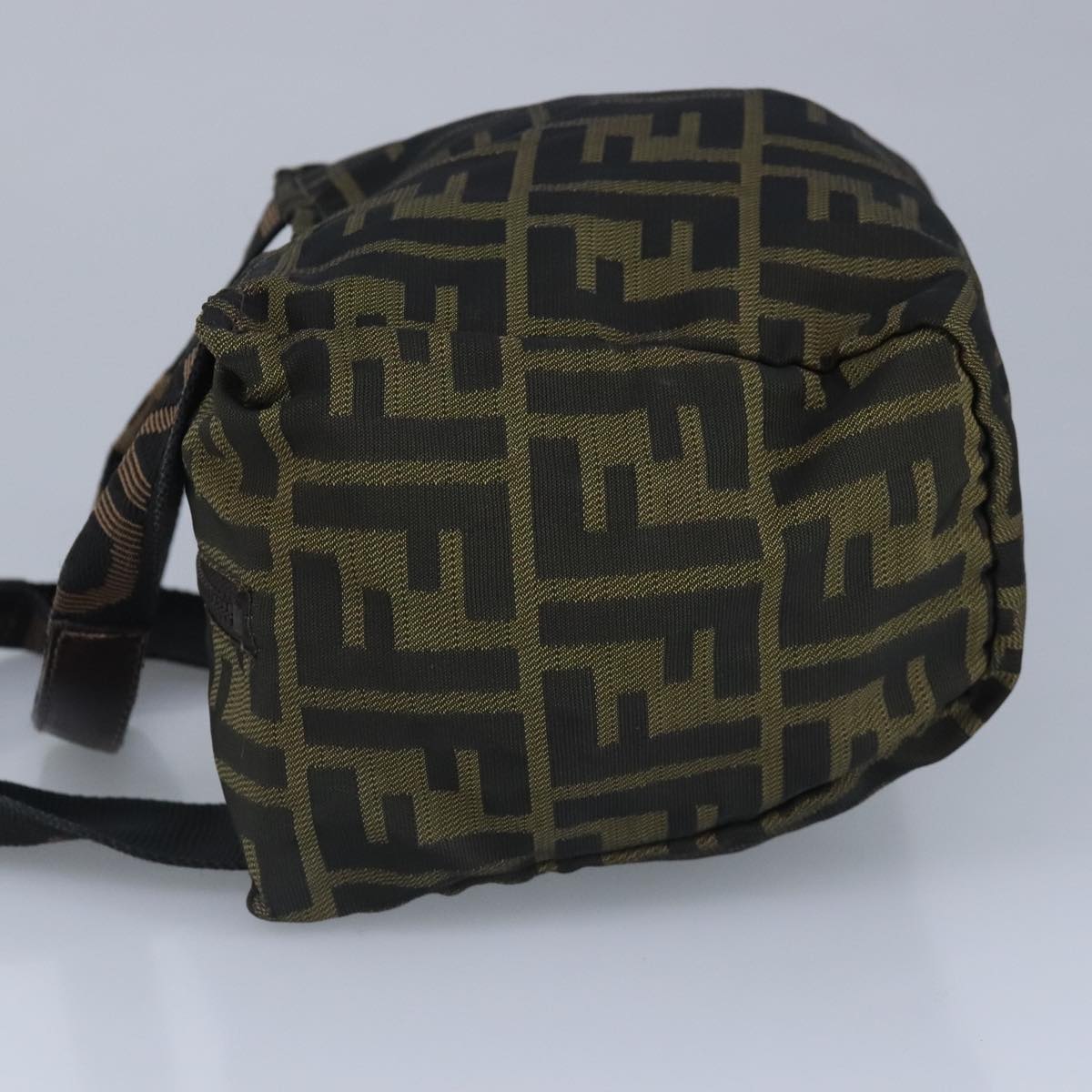 FENDI Zucca Canvas Hand Bag Brown Black97622