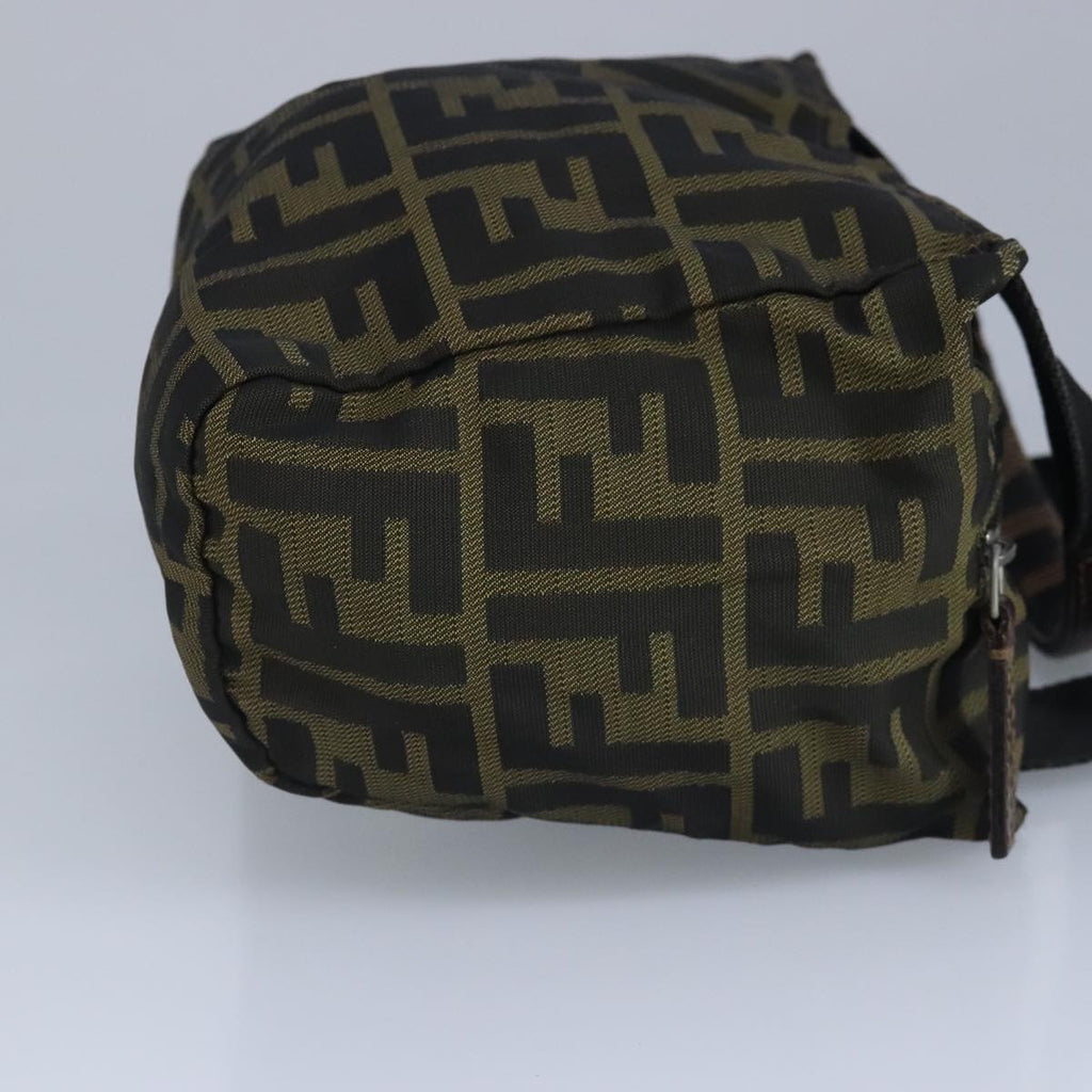 FENDI Zucca Canvas Hand Bag Brown Black97622