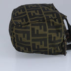 FENDI Zucca Canvas Hand Bag Brown Black97622