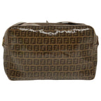 FENDI Zucchino Canvas Shoulder Bag Old Model Beige97647