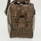 FENDI Zucchino Canvas Shoulder Bag Old Model Beige97647