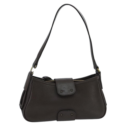 Chloe Shoulder Bag Leather Brown 97651