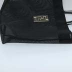 FENDI Mesh Tote Bag Nylon Black Gold97689