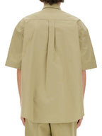 Burberry Cotton Oxford Short Sleeve Shirt Green