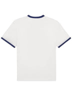 CELINE Blason Loose Cotton Jersey Short Sleeve T-Shirt Off White