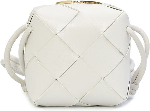 Bottega Veneta Women's Mini Cassette Camera Bag in White | Size UNICA | 701915VCQC2
