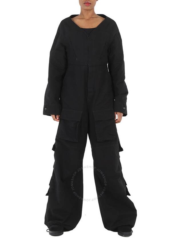 Balenciaga women jumpsuit black