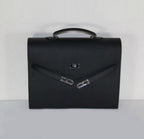 Hermes Briefcases H269 Briefcase Cow Leather Black Bag