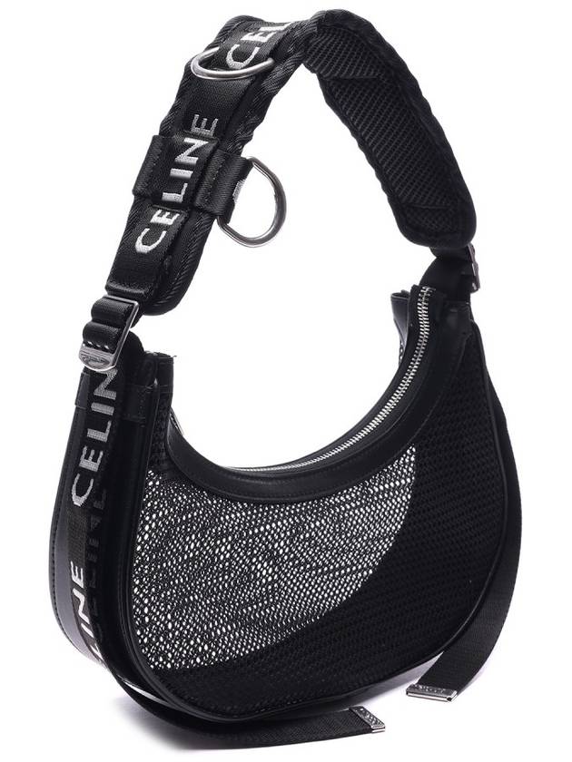 CELINE Mesh Tracking Shoulder Bag Black