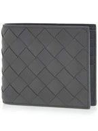 Bottega Veneta Intrecciato Bifold Half Wallet Graphite