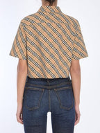 Burberry Check Cropped Shirt