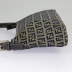FENDI Zucchino Canvas Accessory Pouch Navy Silver98136