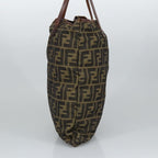 FENDI Zucca Canvas Tote Bag Brown Black98219