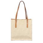 FENDI Zucca Canvas Tote Bag White98220