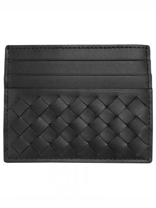 Bottega Veneta Men's Intrecciato Card Wallet Black