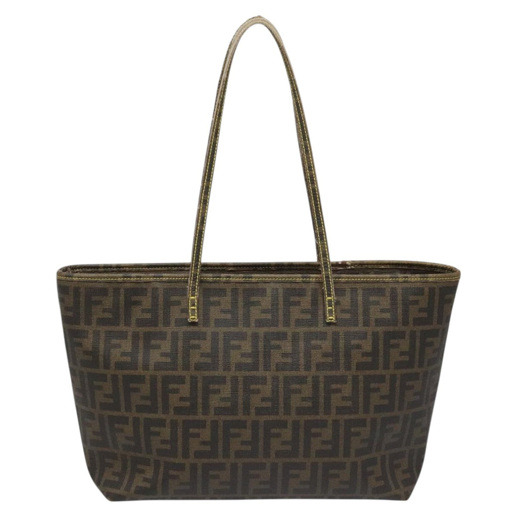 FENDI Zucca Canvas Tote Bag Brown Black98230