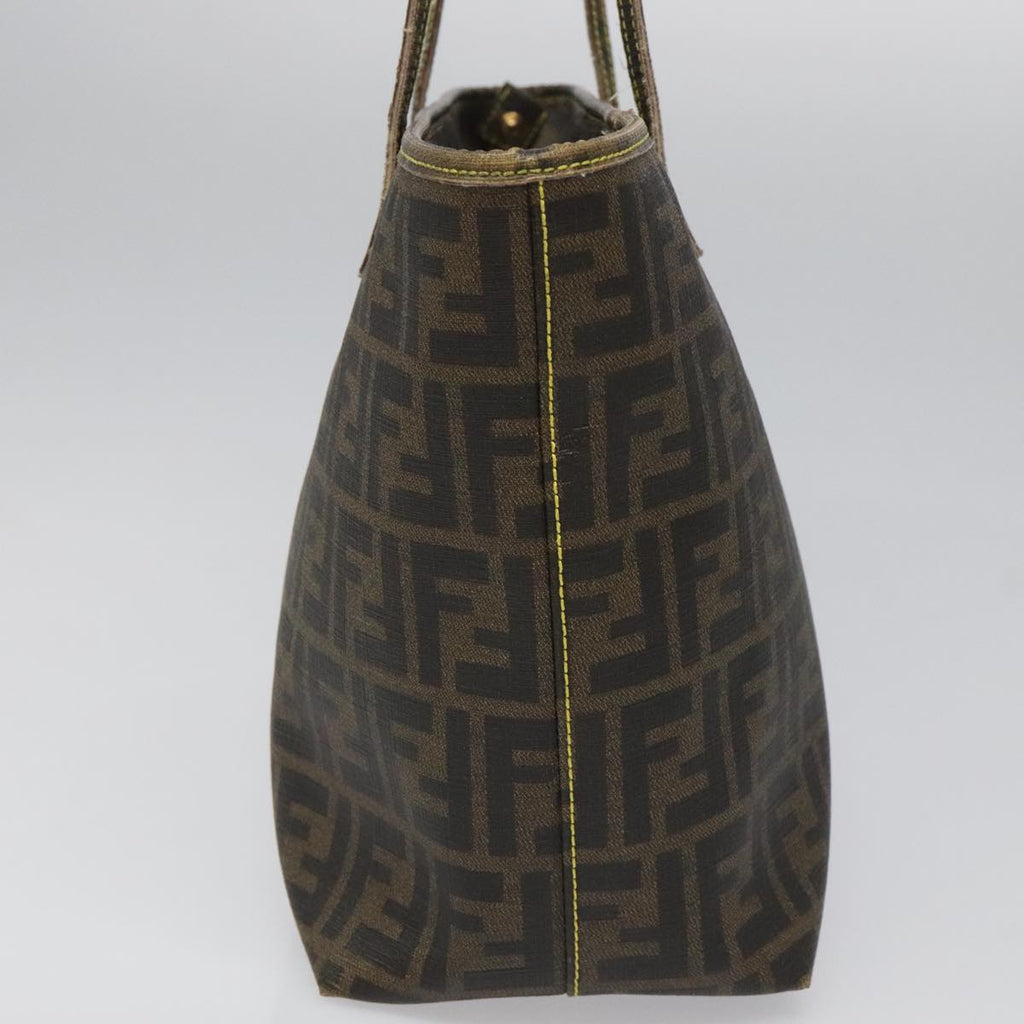 FENDI Zucca Canvas Tote Bag Brown Black98230