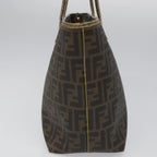 FENDI Zucca Canvas Tote Bag Brown Black98230
