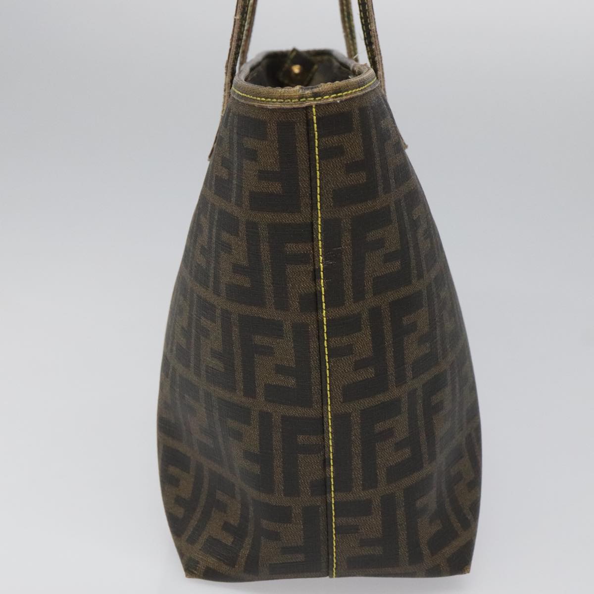 FENDI Zucca Canvas Tote Bag Brown Black98230