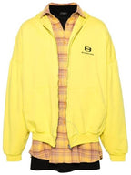 Balenciaga hooded sweatshirt 772206TPVG6 7440 YELLOW BLACK