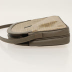 FENDI Zucchino Canvas Shoulder Bag Beige98714