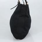 FENDI Mamma Baguette Shoulder Bag Nylon Black Silver98783