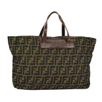 FENDI Zucca Canvas Tote Bag Brown Black98835