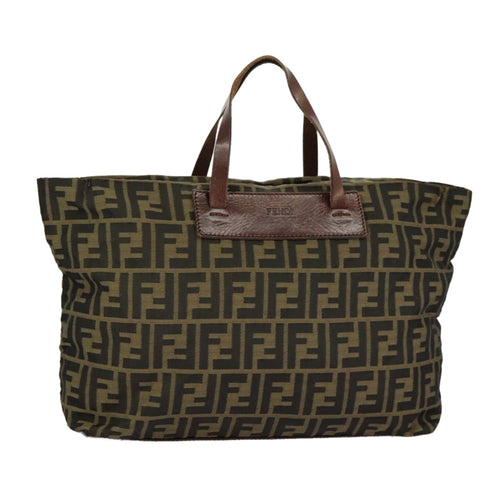 FENDI Zucca Canvas Tote Bag Brown Black98835