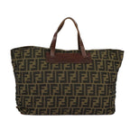 FENDI Zucca Canvas Tote Bag Brown Black98835